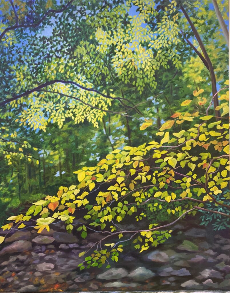 Autumn in the Woods - Oil on canvas - 16" x 20" - SOLD