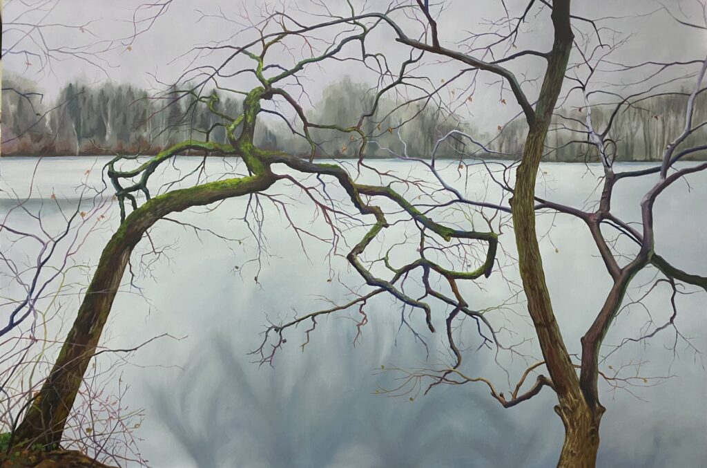 Lake Grubb II - Oil on masonite - 24" x 36"