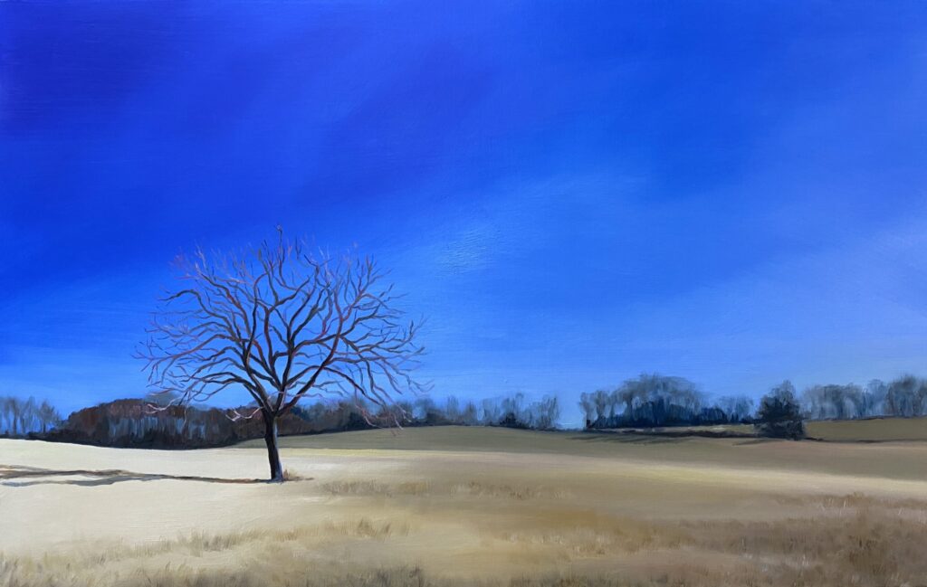 Resting Tree - Oil on board - 14 3/4" x 23 7/8"